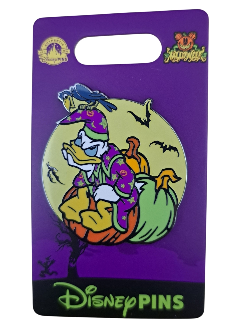 Disney Donald Duck Halloween Pin - Purple, Orange & Green